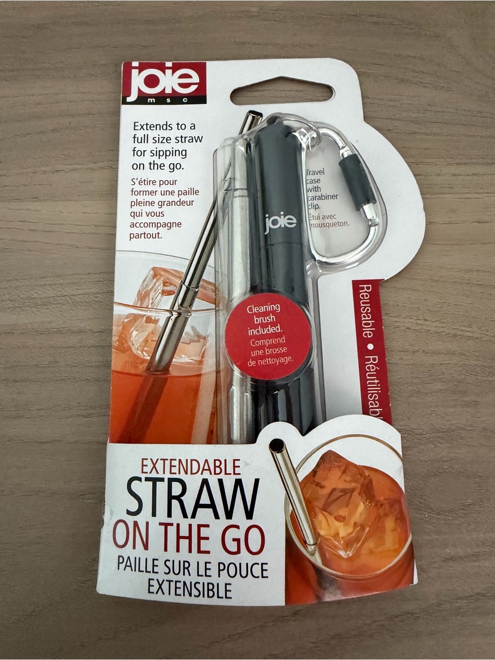 Joie Extendable Straw On The Go - Cleaning Brush Included